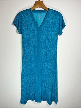 Cabela's Vermillion Falls Cap Sleeve Dress in teal